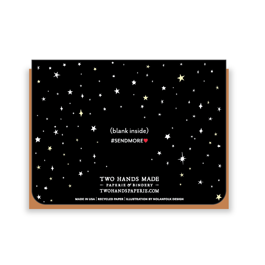 This single greeting card is blank inside, ready for your own special message. 