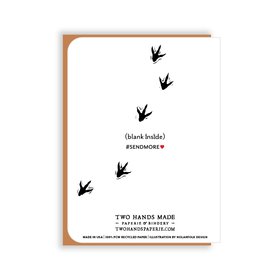 This single greeting card is blank inside, ready for your own special message. 