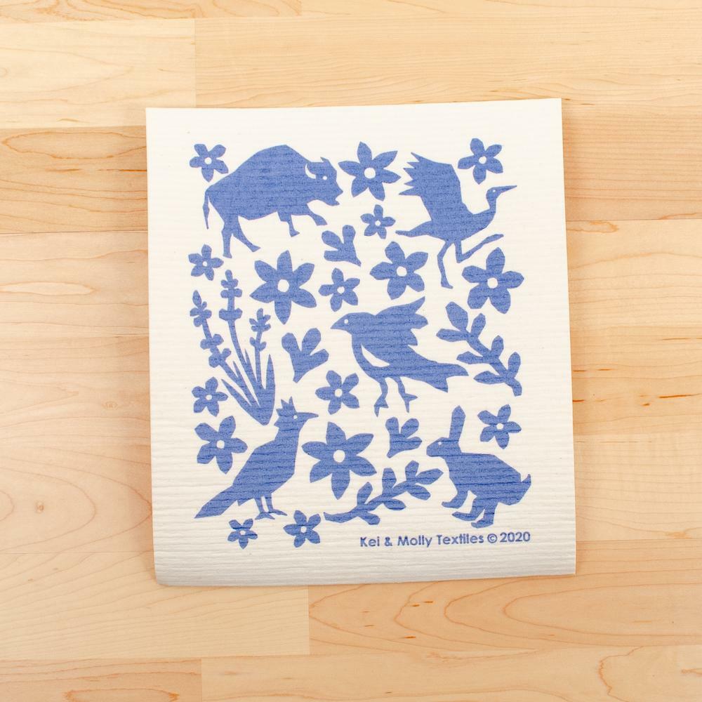 Kei & Molly European Sponge Cloth- Buffalo & Friends