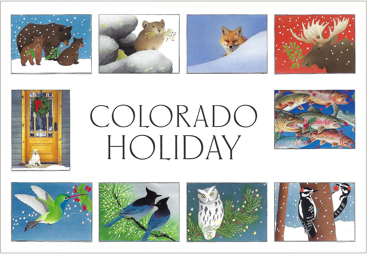 Crane Creek Graphics Holiday Colorado Notecard Folio- set of 10 cards and envelopes