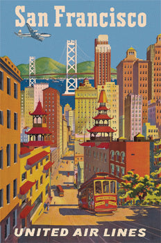 San Francisco Vintage Postcards by Cavallini & Co.