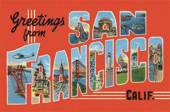 San Francisco Vintage Postcards by Cavallini & Co.