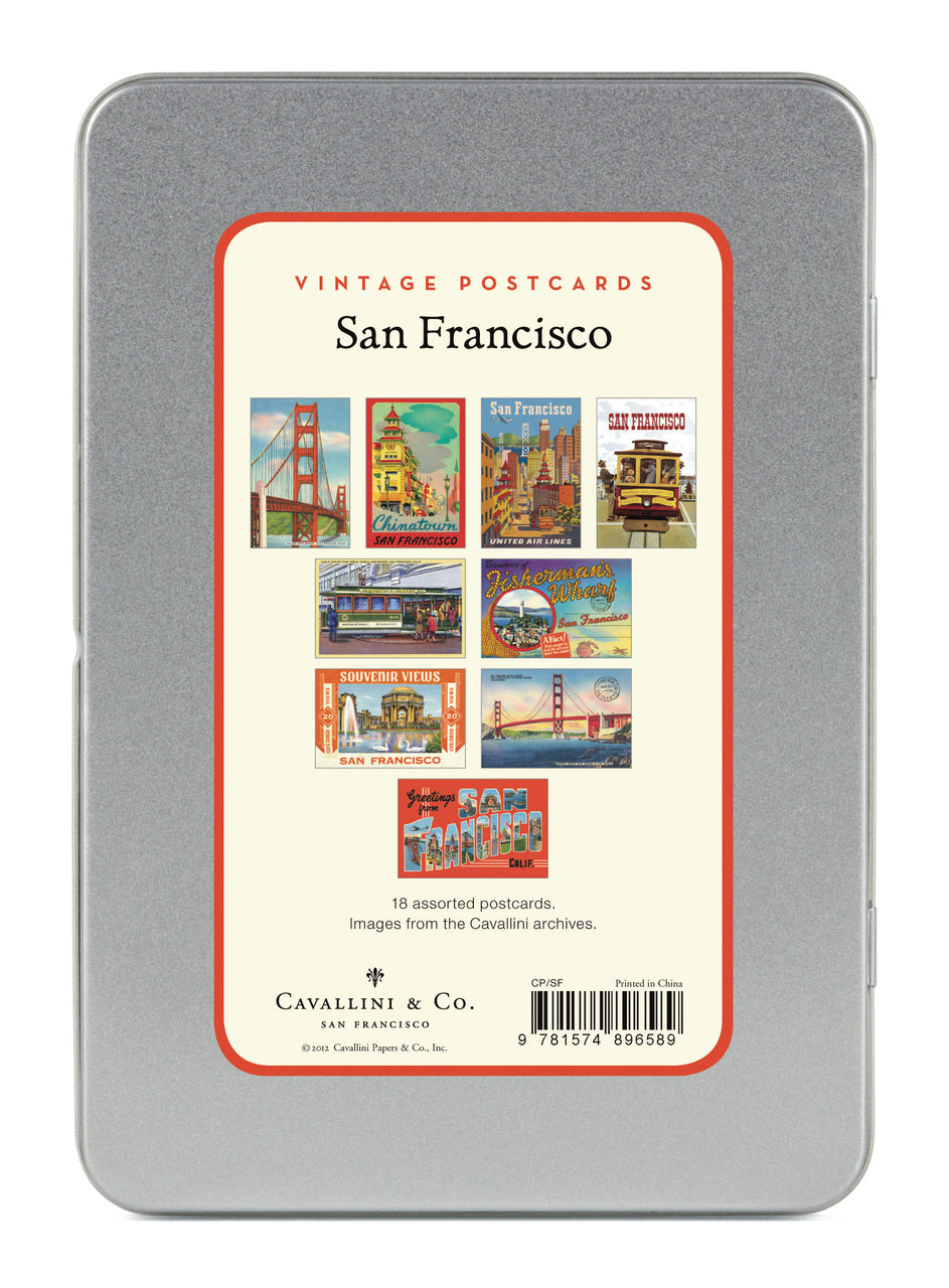 San Francisco Vintage Postcards by Cavallini & Co.