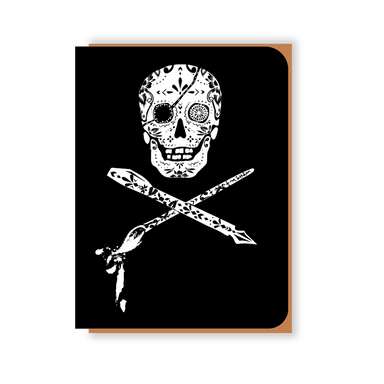 Two Hands Made- Jolly Roger all occasion card, especially for any artist friend! 