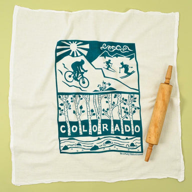 Kei & Molly Flour Sack Cotton Tea Towel- Colorado