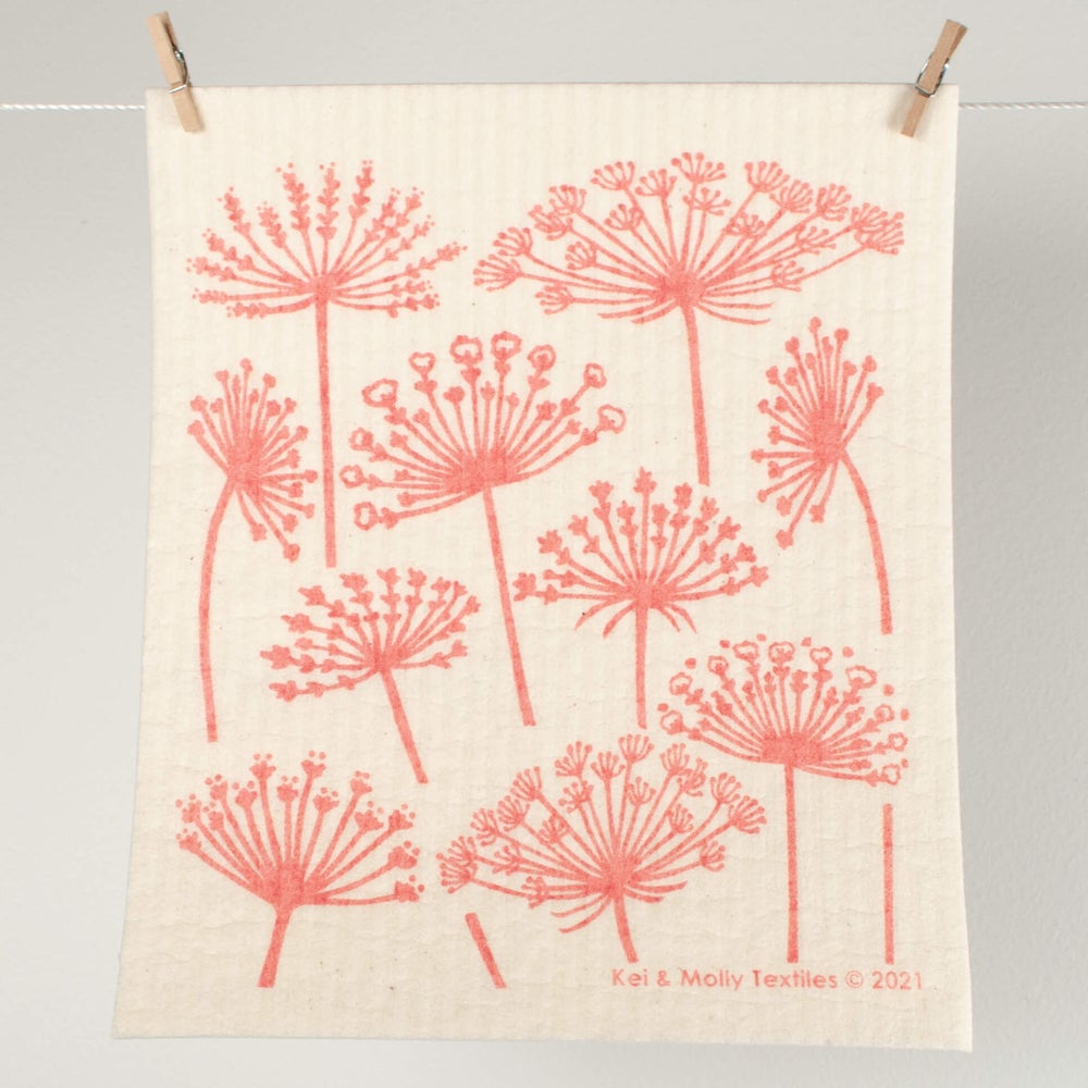 Kei & Molly European Sponge Cloth- Queen Anne's Lace