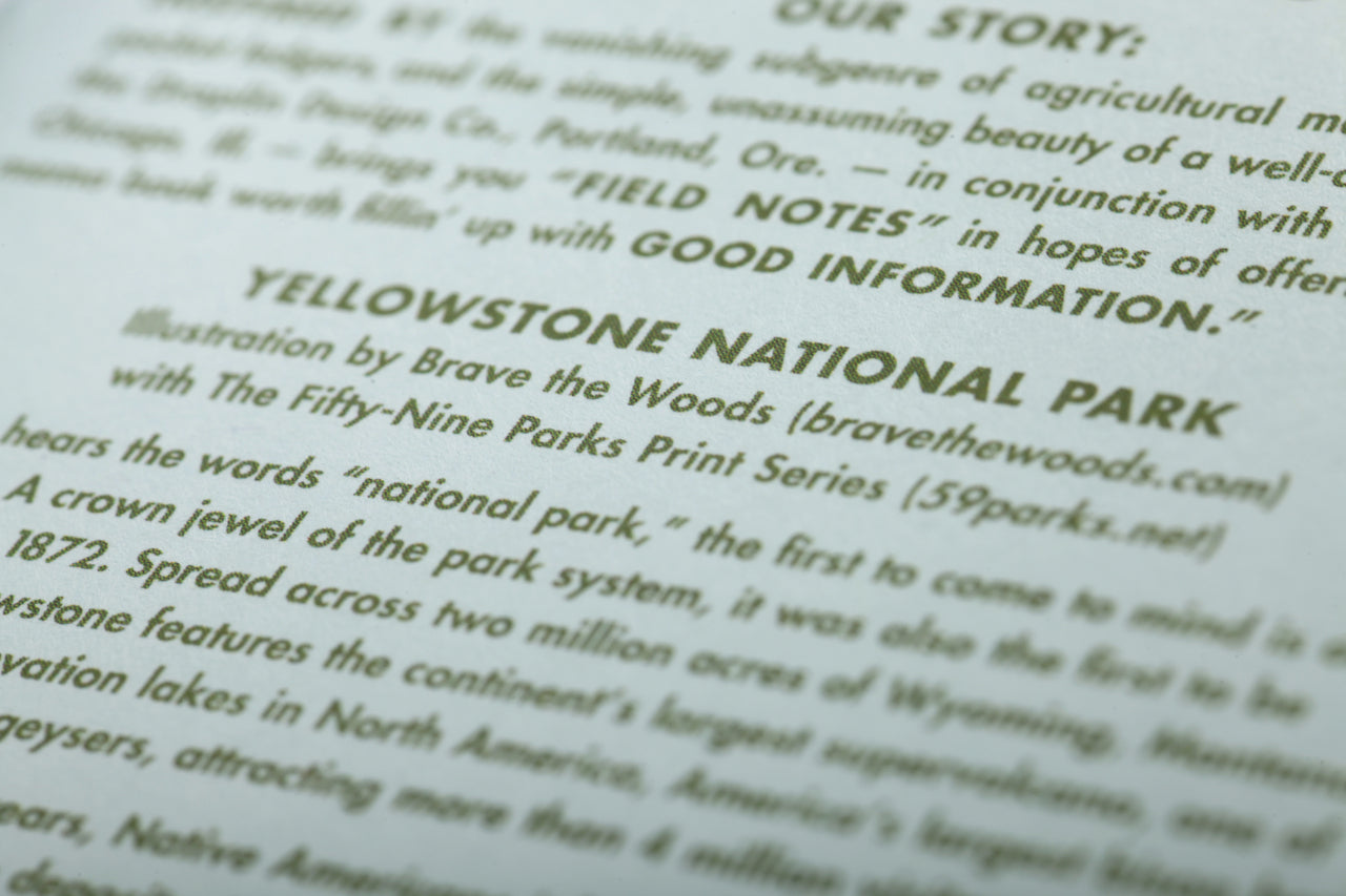 Field Notes National Parks Edition 3-Pack- Series A, B, C, D, E, or F