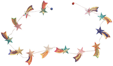 Handmade Lokta Paper Garland- Shooting Stars