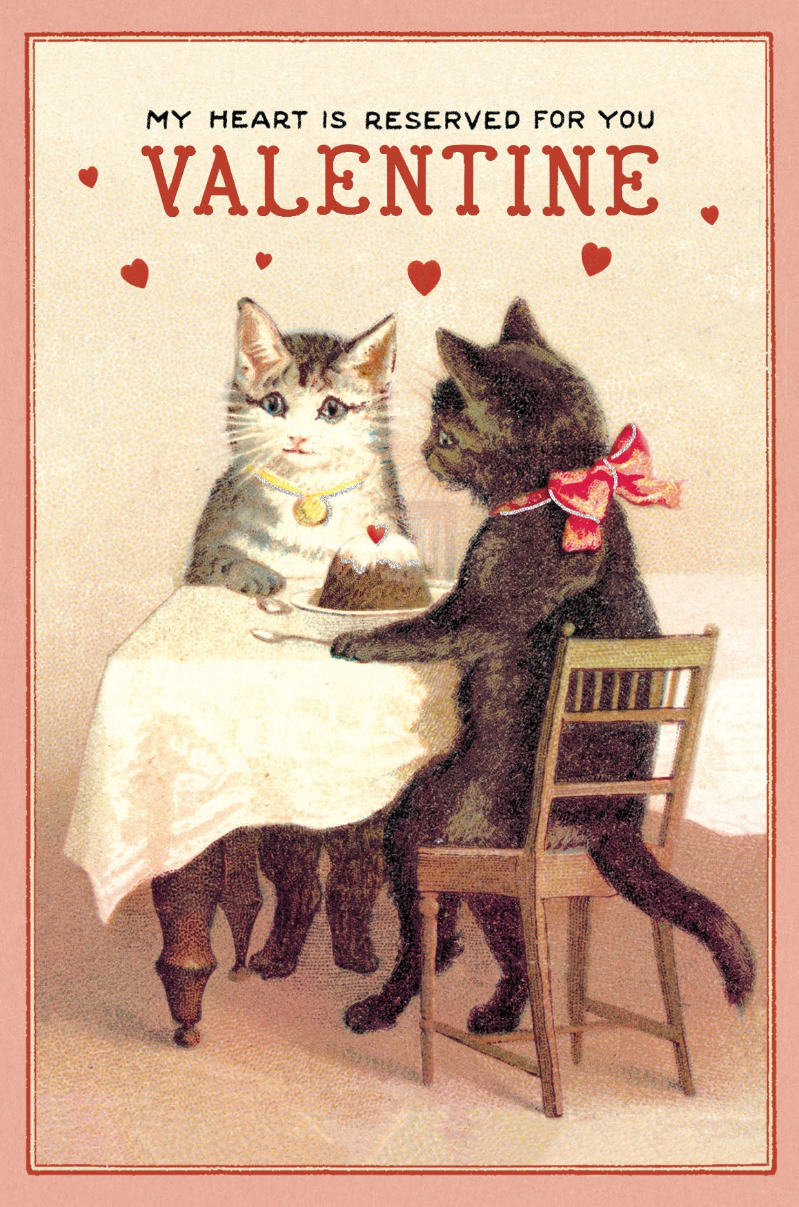 Cavallini & Co. Valentines Glitter Greeting Vintage Postcards- Dogs, Cats, and More!