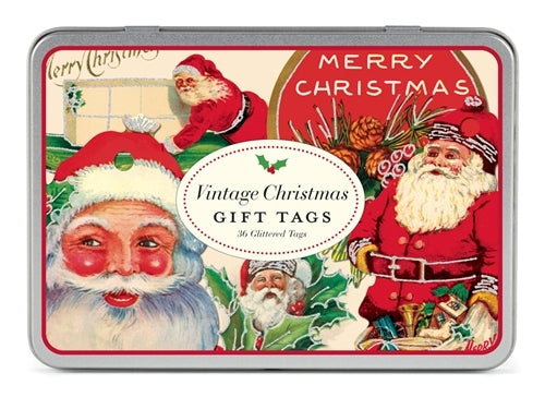 Cavallini & Co. Vintage Holiday Glitter Gift Tags