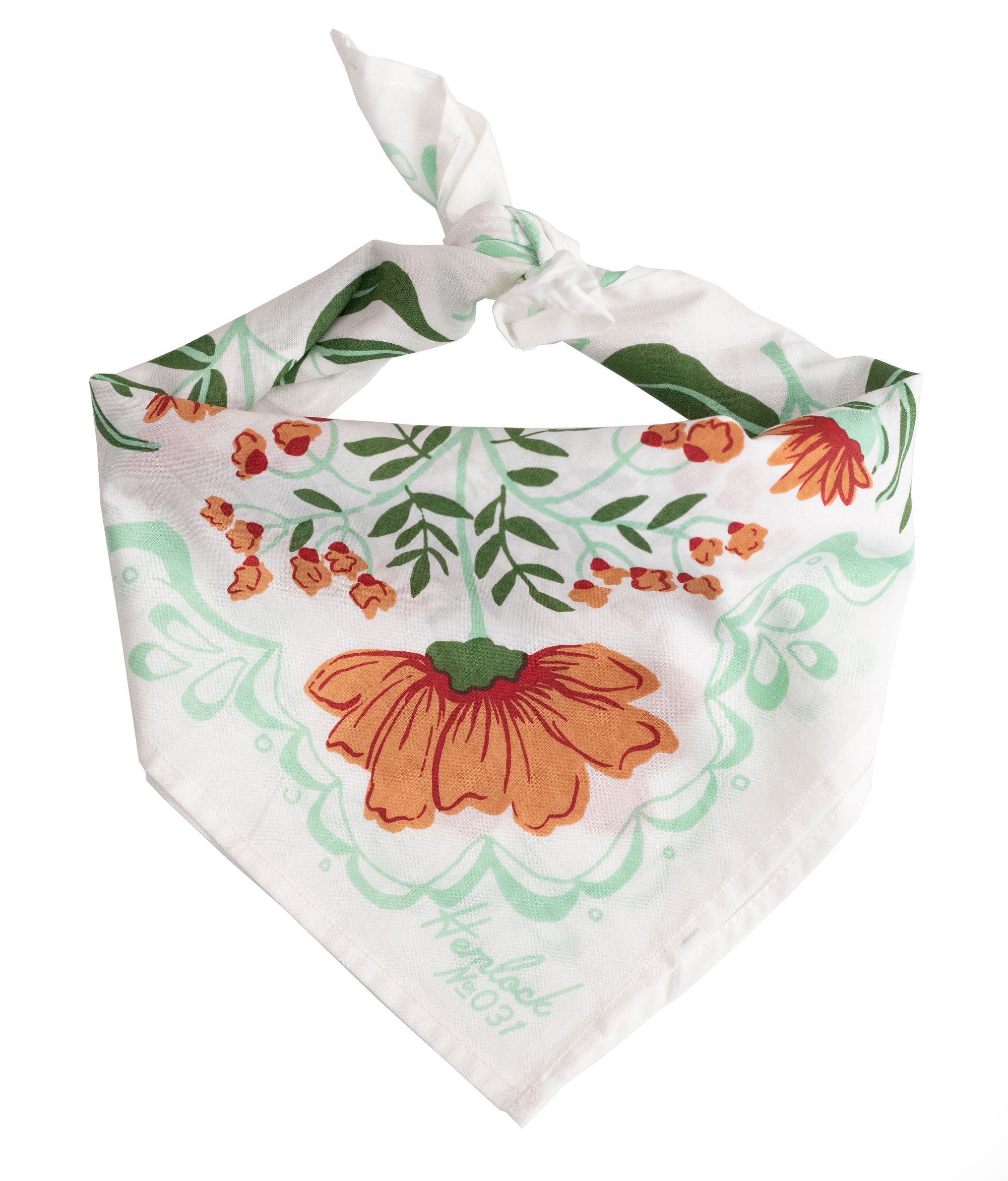 All Hemlock bandanas are printed from hand-drawn original patterns.