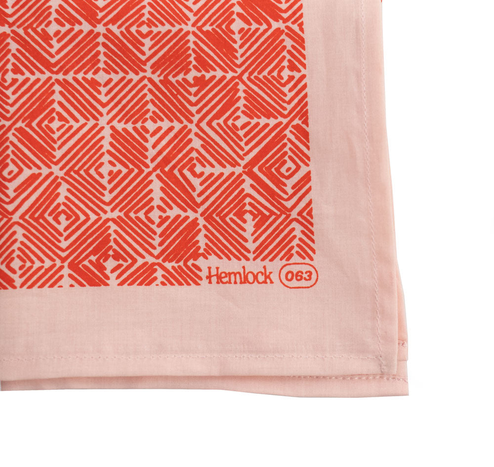 All Hemlock bandanas are printed from hand-drawn original patterns. 