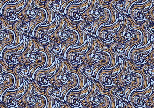 Rossi 1931 Letterpress Gold Metallic Marbled Design Paper- Azure Blue