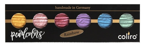 Coliro Pearlcolors Watercolor Set- Rainbow- set of 6