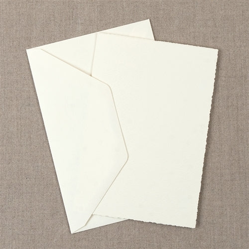 Medioevalis Stationery 10-Pack Folded Cards, Cream, "5X7" inches features 10 folded cards and 10 envelopes