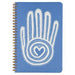 Ocean Blue Mano y Corazon Make My Notebook Spiral Bound Journal