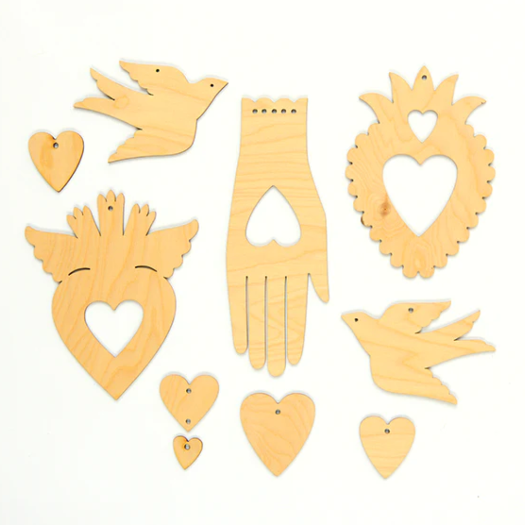 Milagro Decorations Craft Kit- unfinished decorations