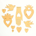 Milagro Decorations Craft Kit- unfinished decorations