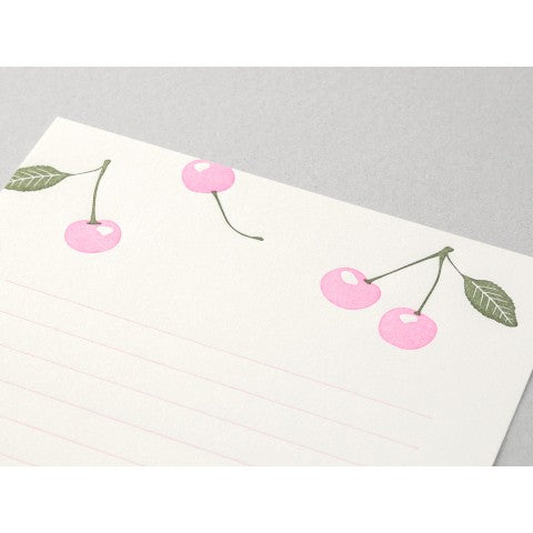 Midori Letterpress Cherry Letter Set