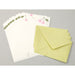 Set contains 8 writing sheets and 4 envelopes.