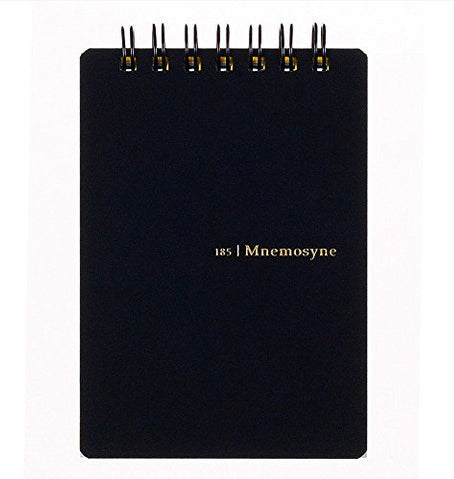 Mnemosyne Spiral Bound N185A A7 Blank Pocket Memo Pad- 3x4.6 inches