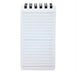 Mnemosyne Japanese spiral bound note pads feature durable, black plastic covers with rounded corners, bound with twin wire spiral binding. 