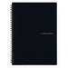 Maruman Mnemosyne Japanese spiral bound note pads feature durable, black plastic covers with rounded corners, bound with twin wire spiral binding.