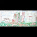 Drawing – A Path to Daily Meditation Online Class samle of Tokyo cityscape with watercolor and text "I'm into Everything."
