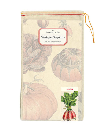 Napkins come packaged in a hand- sewn muslin bag-wrap them up or give them as a gift as-is.