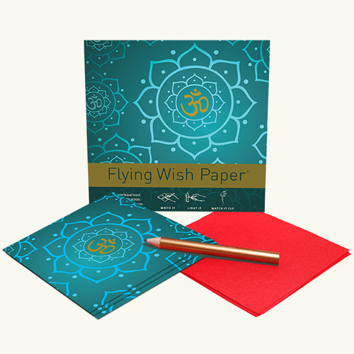 Flying Wish Paper- Golden Om