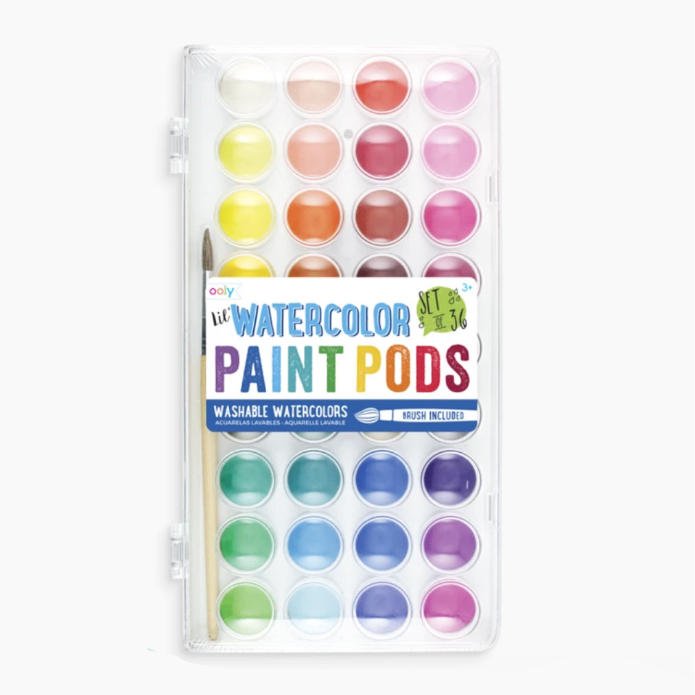 Lil' Watercolor Paint Pods- Set of 36 Colors