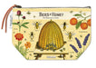 Cavallini & Co. Vintage Pouch- Bees & Honey