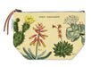 Cavallini & Co. Succulents Vintage Pouches feature vintage images from the Cavallini archives. 100% natural cotton bags are lined and have gusseted bottoms to stand on their own. 