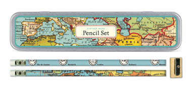 Cavallini & Co. Vintage Maps pencil set- NEW for 2016. This set contain 10 HB pencils for everyday use.