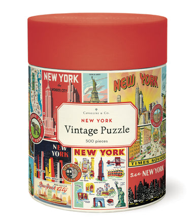 Cavallini & Co. New York City Collage 500 Piece Puzzle