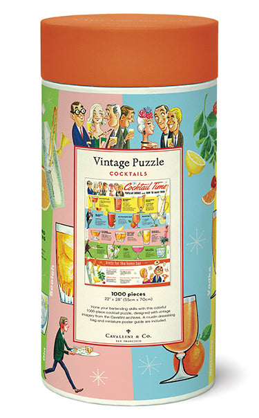 All puzzles are packaged in a 10 inch long cardboard tube, with puzzle pieces safely stored in a muslin bag inside.