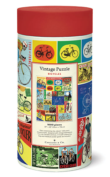 All puzzles are packaged in a 10 inch long cardboard tube, with puzzle pieces safely stored in a muslin bag inside.