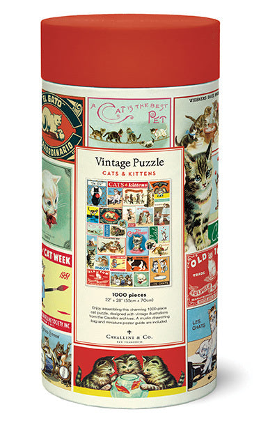 All puzzles are packaged in a 10 inch long cardboard tube, with puzzle pieces safely stored in a muslin bag inside.