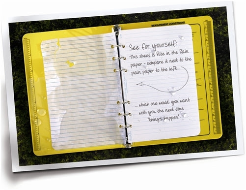 Rite in the Rain Field-Flex Universal Field Book- Yellow- 4 5/8x 7 1/4"