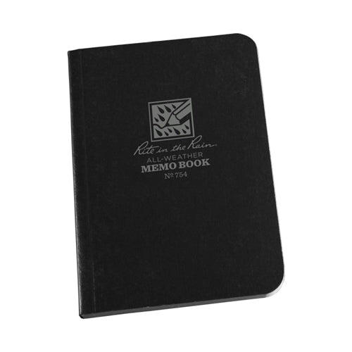 Rite in the Rain Field-Flex Pocket Memo Book- Black- 3 1/2x5