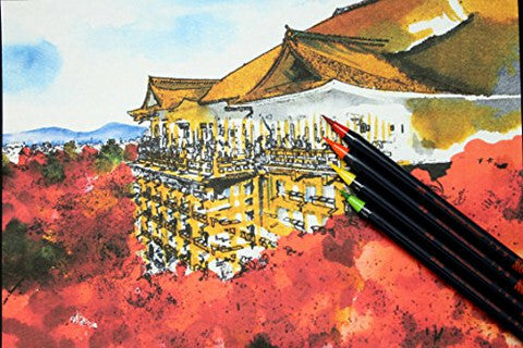 Sai Watercolor Brush Pens- Set of 20 Colors