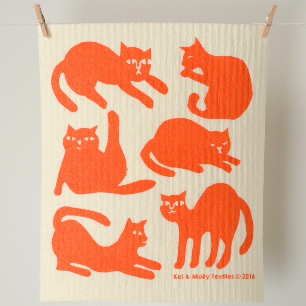 Kei & Molly European Sponge Cloth- Cats