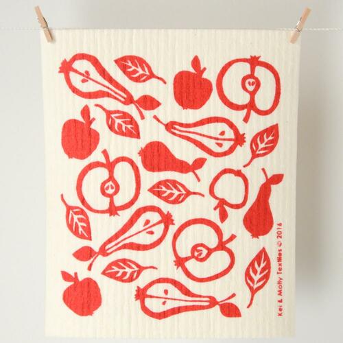 Kei & Molly European Sponge Cloth- Apples & Pears