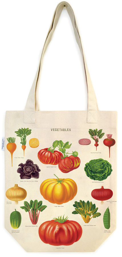 Cavallini & Co. Vegetable Garden Cotton Tote Bag 