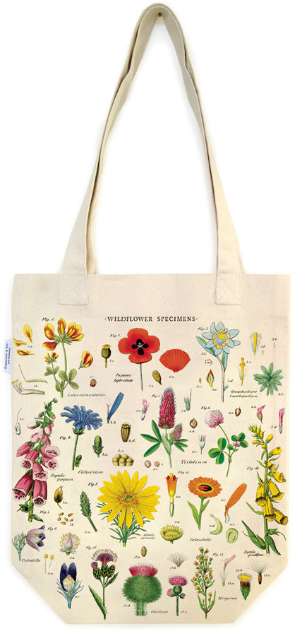 Cavallini & Co. Wildflowers Cotton Tote Bag