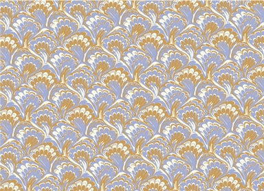 Rossi 1931 Italian Decorative Marbled Paper- Purple/Gold