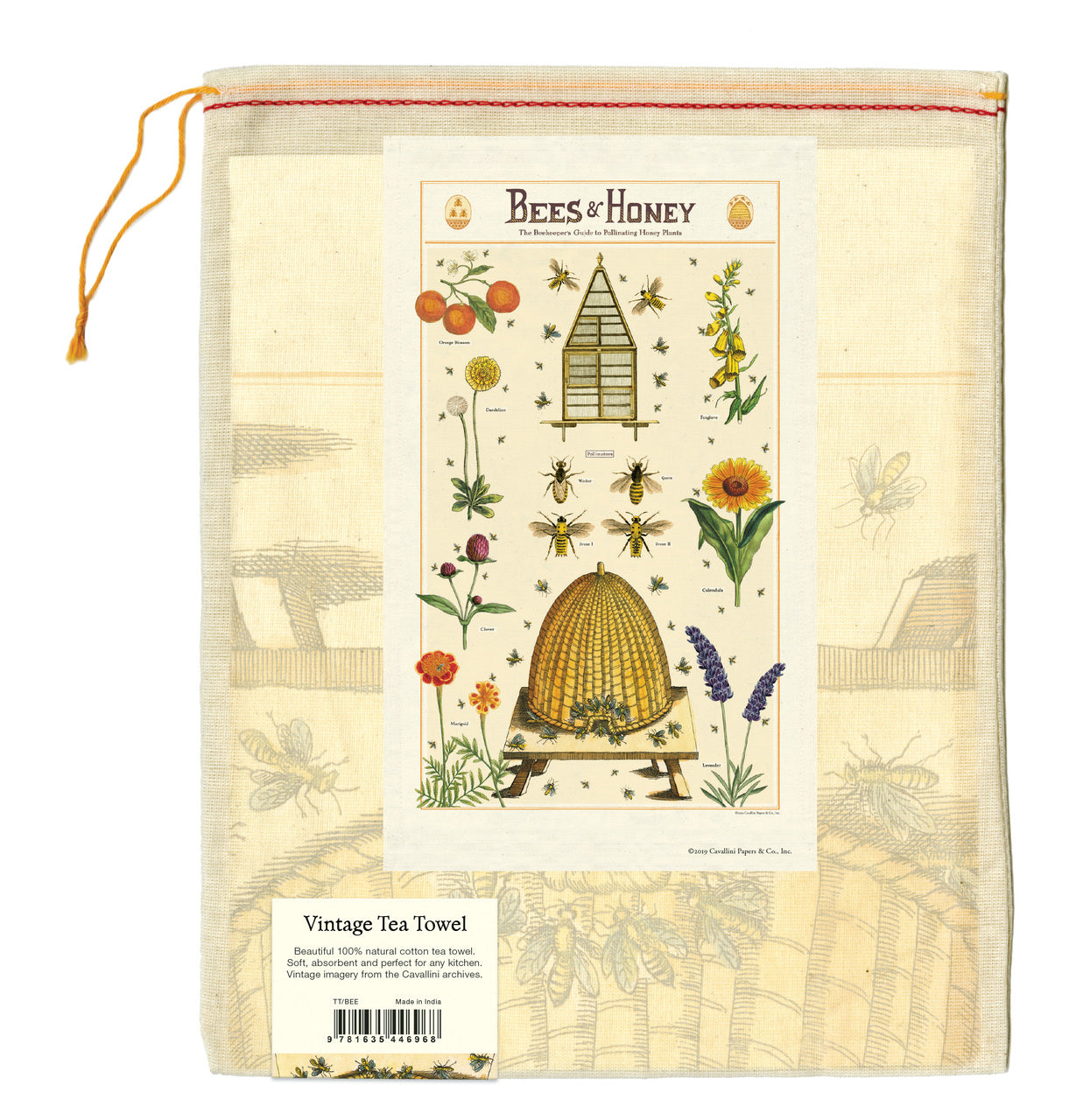 Tea towels come packaged in a hand- sewn muslin bag, making them the perfect gift. 