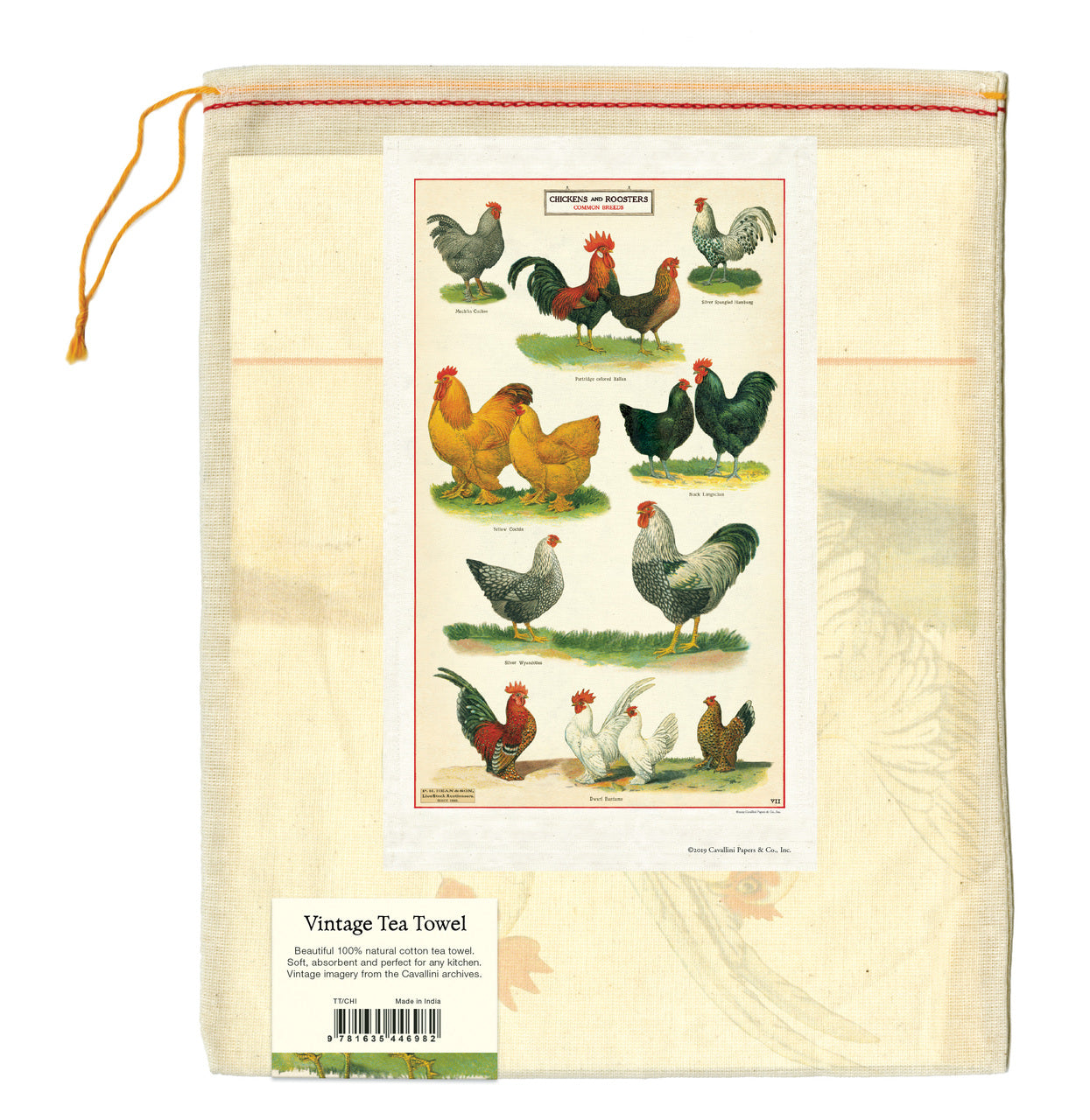 Tea towels come packaged in a hand- sewn muslin bag, making them the perfect gift. 