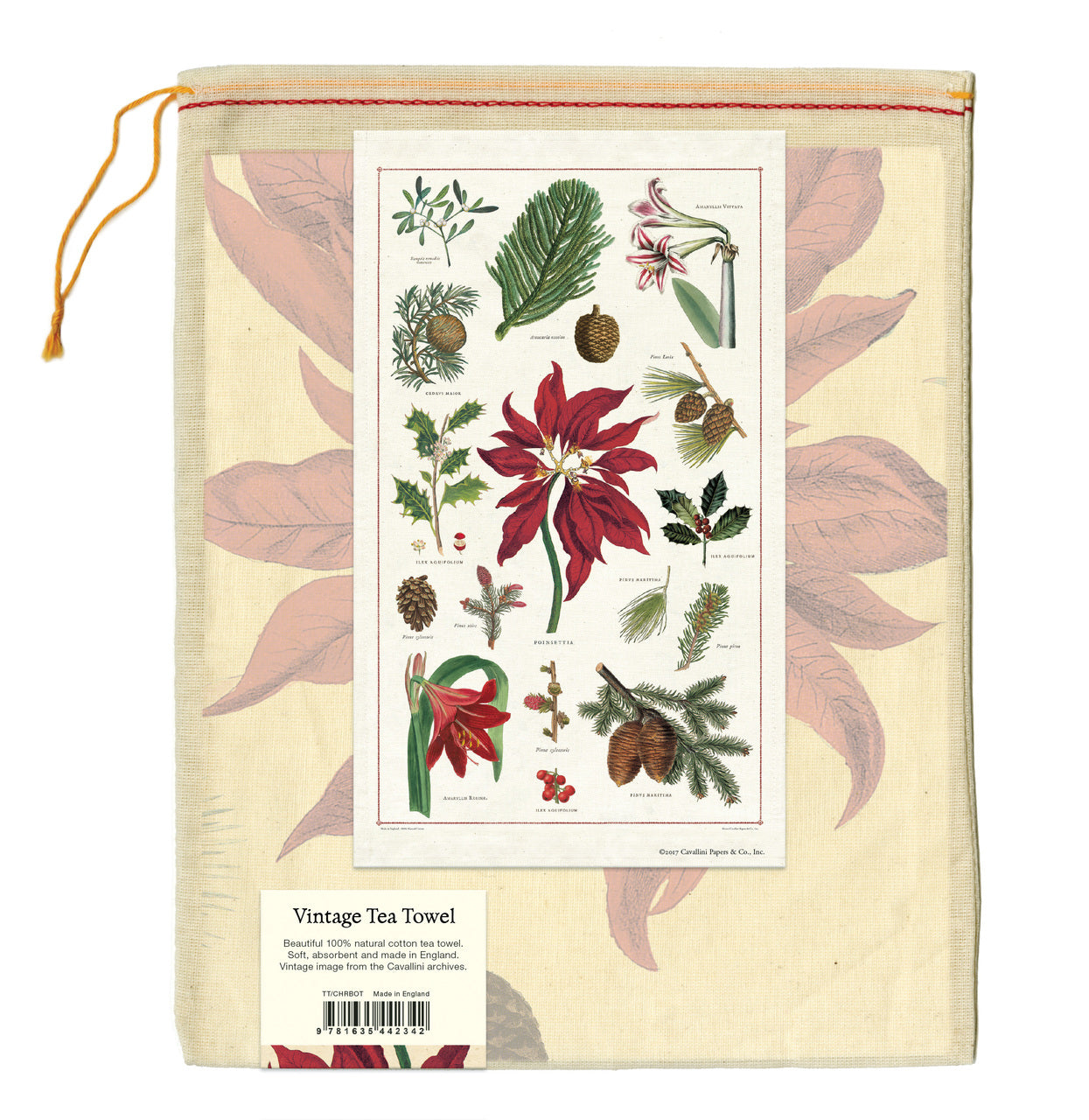 Tea towels come packaged in a hand- sewn muslin bag, making them the perfect gift. 