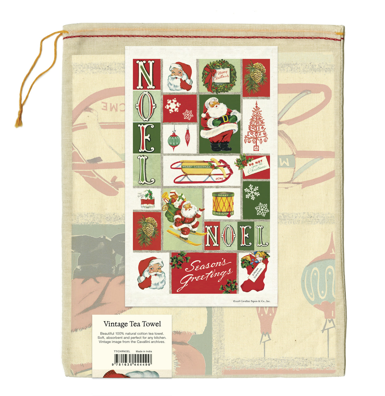 Tea towels come packaged in a hand- sewn muslin bag, making them the perfect gift. 